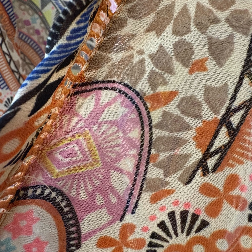Colorful Patterned Summer Shrug - Picture 5 of 10